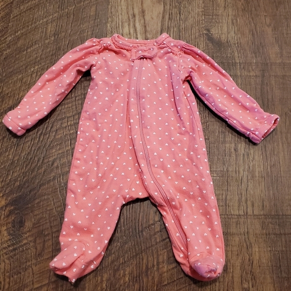 Carters 3 Just One You Baby Girl Footed Pajamas Sleep PJs Pink Koala Hedgehog NB - Picture 2 of 13